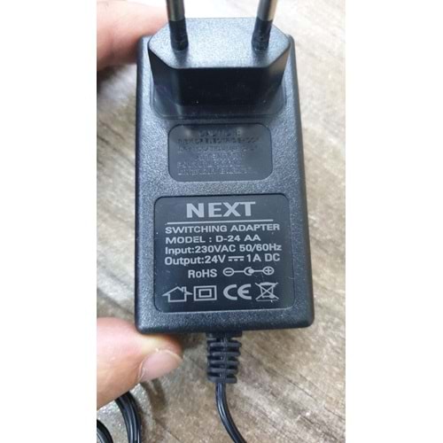 Next 24 Volt 1A Modem-Router Smps Mode Adaptör (MİKROTİK-UBNT VS)