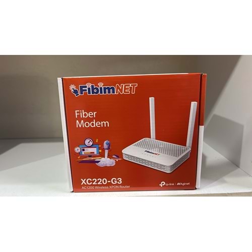 FİBİM Aginet XC220-G3 AC1200 Kablosuz VoIP XPON Yönlendirici