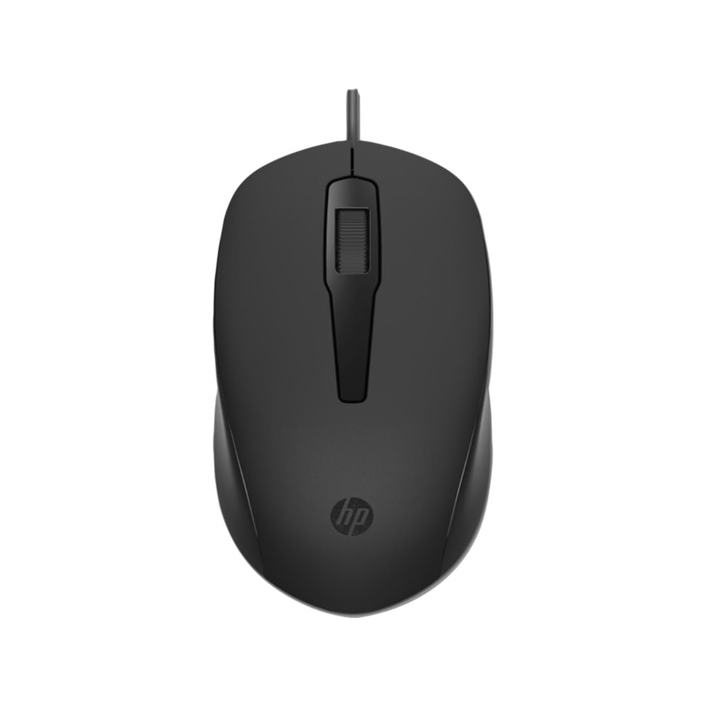 HP 150 240J6AA Siyah Kablolu Optik Kablolu Mouse 1600 DPI Optik Sensörlü 