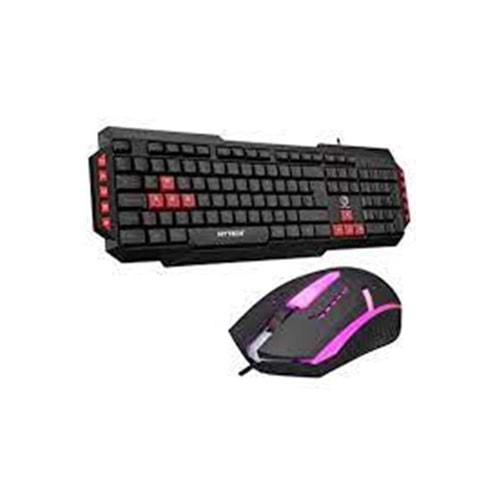 Hytech HYK-46 COMBO Siyah USB Kırmızı Tuşlu Q Gaming Oyuncu Klavye +mouse set
