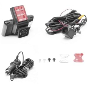 Hikvision AE-DC4328-K5 HD Çift Kameralı Araç İçi Kamerası, G-Sensor ve Wi-Fi 