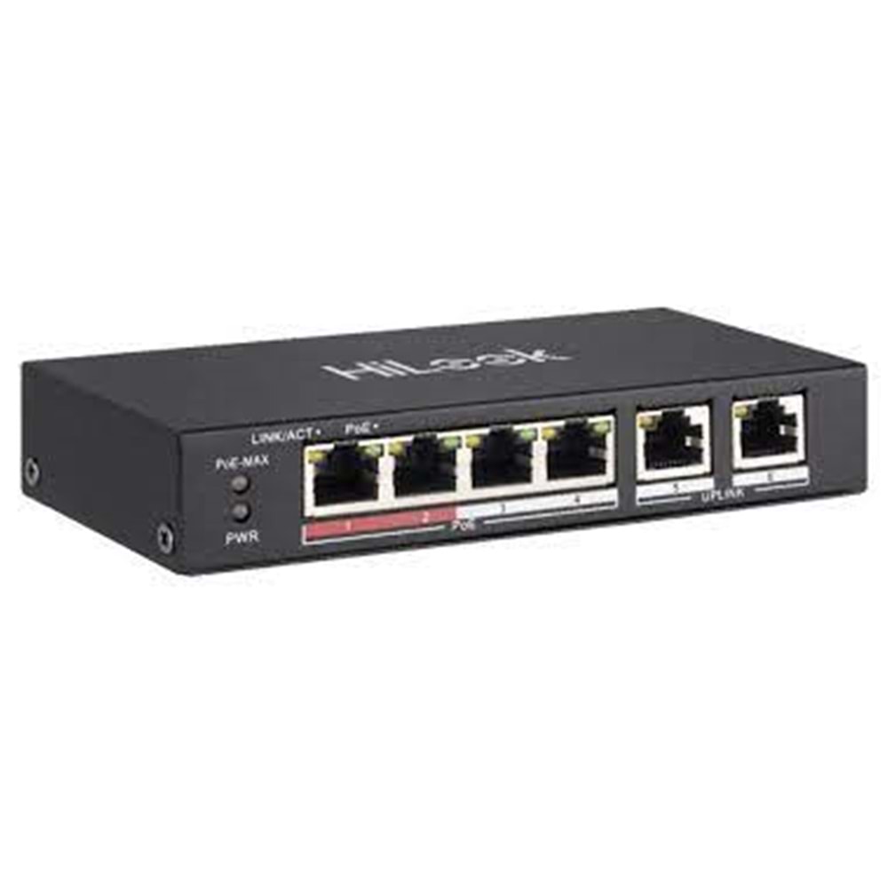 Hilook NS-0106MP-35 4 Port PoE, 35W, +2 Port Megabit Uplink Switch