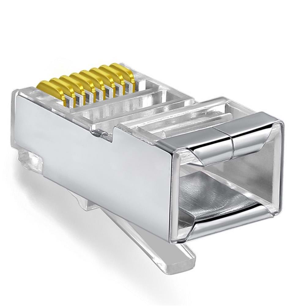 Vcom NM026 100lü Metal RJ45 8P8C Cat6-UTP-RJ45-3u Konnektör