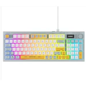 Everest KB-79 SILENT PRO Mavi-Beyaz-Sarı SESSİZ RGB Q Membrane Oyuncu Klavyesi
