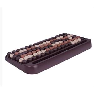 Everest KB-99 MOCHA 2.4G+BT1+BT2 Çoklu Cihaz Bağlantılı Q Kablosuz klavye