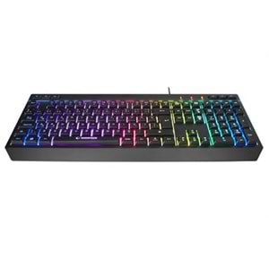Rampage KM-R57 Siyah RGB Aydınlatmalı Q Oyuncu Multmedia Klavye ve 12800 DPI Mouse Gaming Set