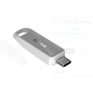 Sandisk SDIXS0N-256G-GN6NE 256GB Phone Drive with USB-C-128GB (Arctic White) Flash Bellek