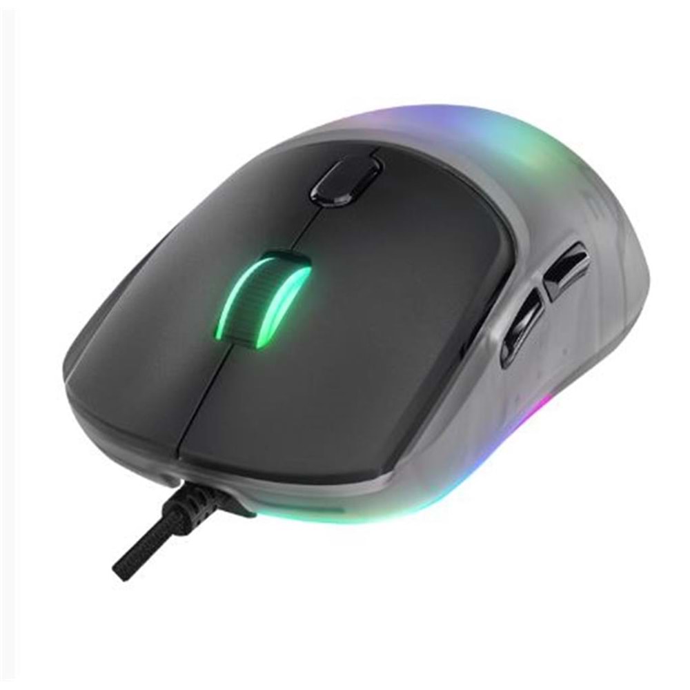 Rampage Hyalo M1 Siyah Değiştirilebilir 3 Kapaklı RGB 12000 DPI Gaming Oyuncu Mouse