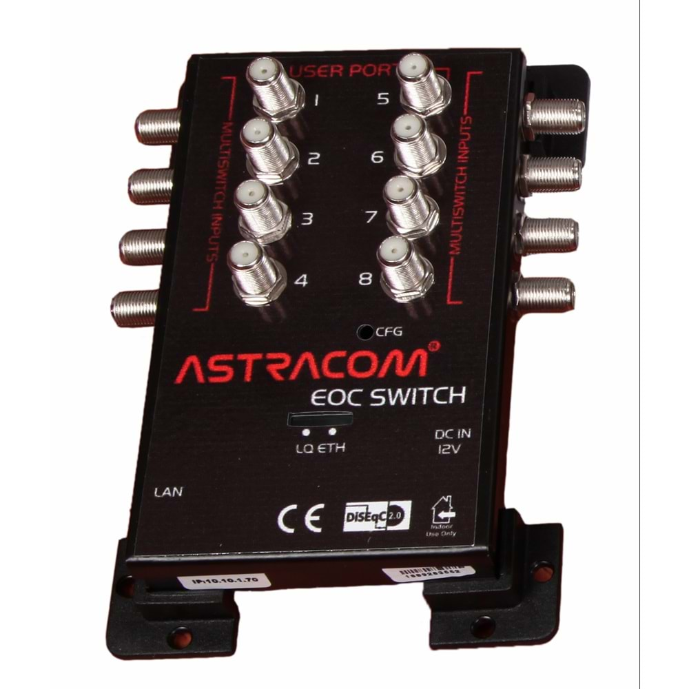 Astracom Eoc Rf Switch 8 Port 1000 Mbps Gigagabit