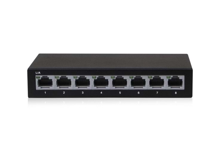 Pasif Reverse Poe CNet CSH-800Z V 8 Port Fast Ethernet Swith 10/100 Adaptörsüz Poeli