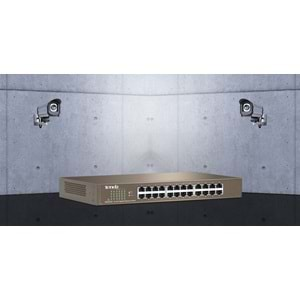 Tenda TEF 1024D 10/100/1000 24 Portlu Rackmount Ethernet Switch