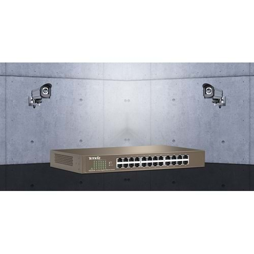 Tenda TEF 1024D 10/100/1000 24 Portlu Rackmount Ethernet Switch